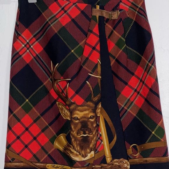 Ralph Lauren Dresses & Skirts - Ralph Lauren wrap around skirt hunter Elk Deer